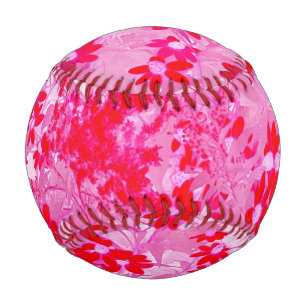 Pretty Red Flowers Baseball