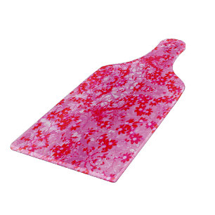 Pretty Red Flowers Cutting Board