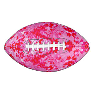 Pretty Red Flowers Football