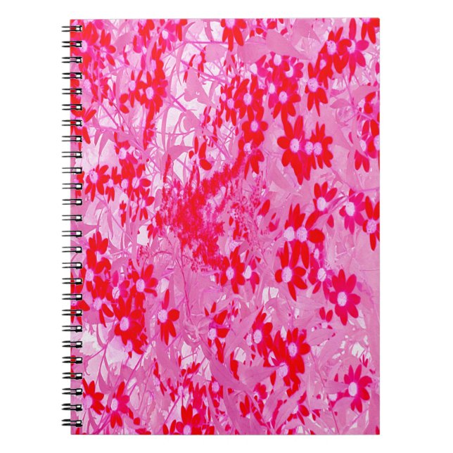Pretty Red Flowers Notebook (Front)