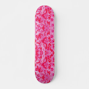 Pretty Red Flowers Skateboard
