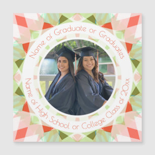 Pretty Red Green Graduation Photo Keepsake Gift