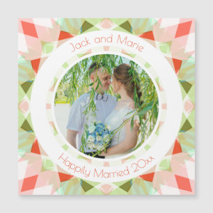 Pretty Red Green Wedding Keepsake Photo Gift