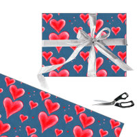 Pretty red hearts pattern