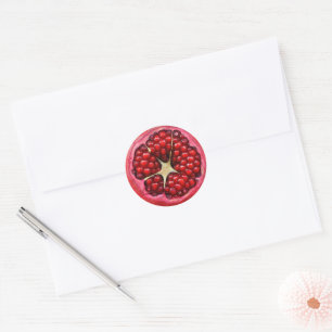 Pretty Red Pomegranate Photo Sticker