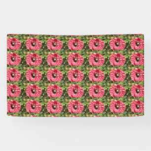 Pretty Red Poppy Flower Macro Banner
