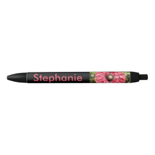 Pretty Red Poppy Flower Macro Personalised Pen