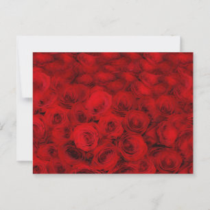 Pretty Red Roses Flower Floral Postcard