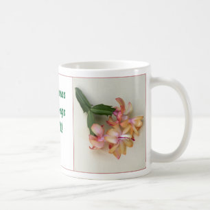 Pretty Red & Yellow Christmas Cactus Mug