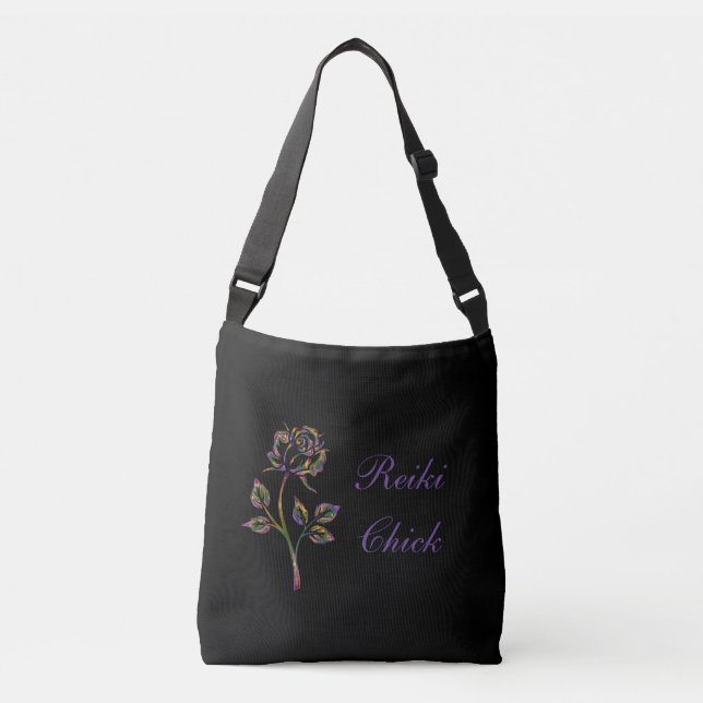 Pretty Reiki Chick Crossbody Bag (Front)