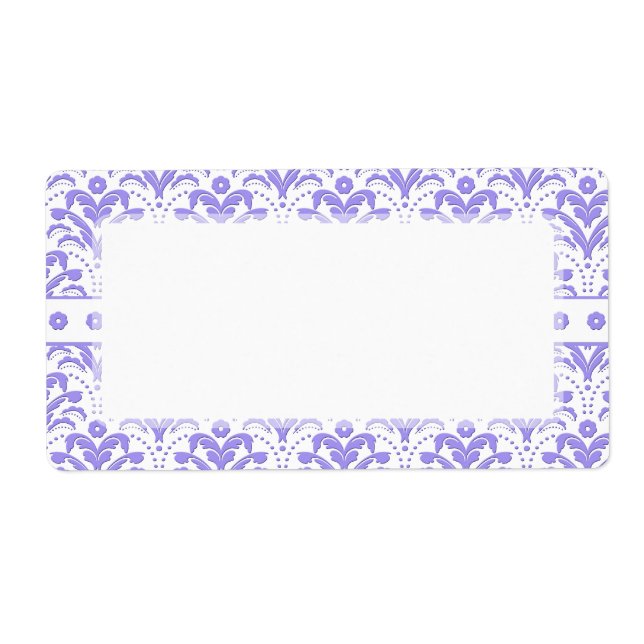 Pretty Retro 1930s Art Deco Purple Damask Pattern (Front)