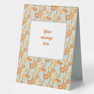 Pretty retro muted 1970s flowers