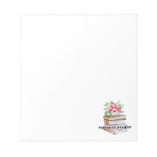 Pretty Romance Book Lover Notepad