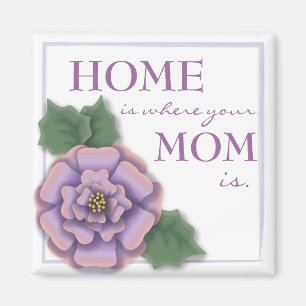 Pretty Rose Mum Magnet