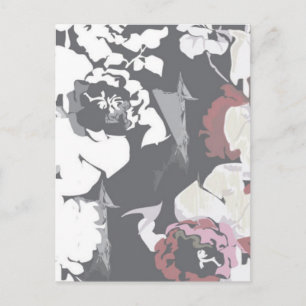 Pretty rose pattern postcard