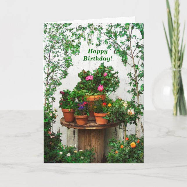 Pretty Roses Birthday Card (Front)