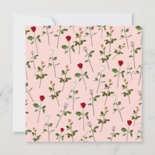 Pretty Roses Birthday Invitation