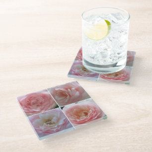 Pretty Roses Glass Coaster