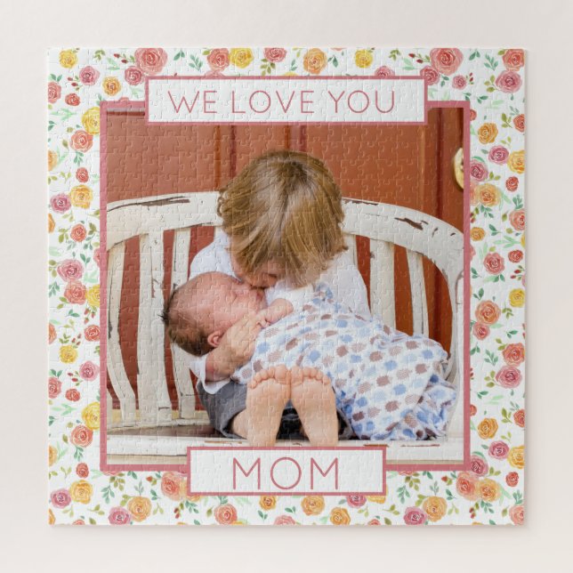 Pretty Roses Mother's Day Photo Puzzle (Vertical)