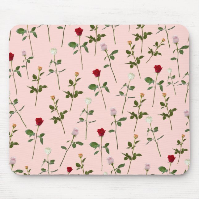 Pretty Roses Mouse Pad (Front)