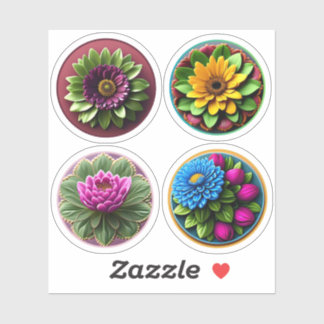Pretty Round Flower Assortment #2