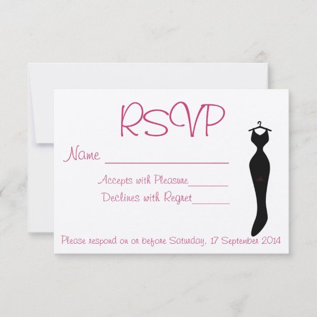 Pretty RSVP Card (Front)