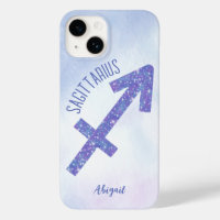 Pretty Sagittarius Sign Personalised Purple