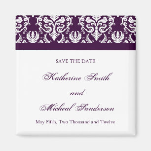 Pretty Save the Date Wedding Magnet