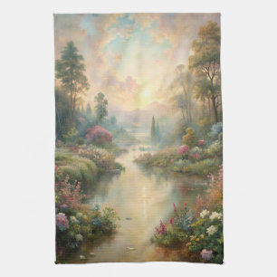 Pretty Scenic Lake Tea Towel