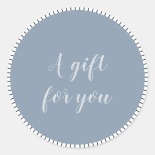 Pretty Script Small Business Customer Gift For you Classic Round Sticker