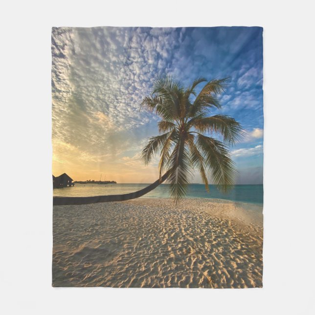 Pretty Sea Animals Fleece Blanket (Front)