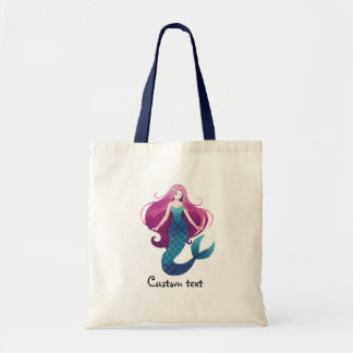 Pretty Sea Mermaid Personalised Tote Bag
