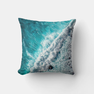 Pretty Sea Waves   Best gift for nature lovers Cushion