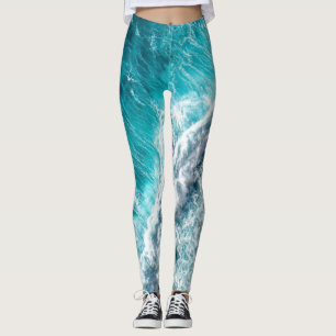 Pretty Sea Waves Best gift for nature lovers Leggings