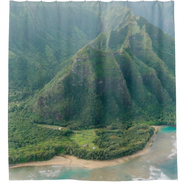 Pretty Seascape Shower Curtain (Front)