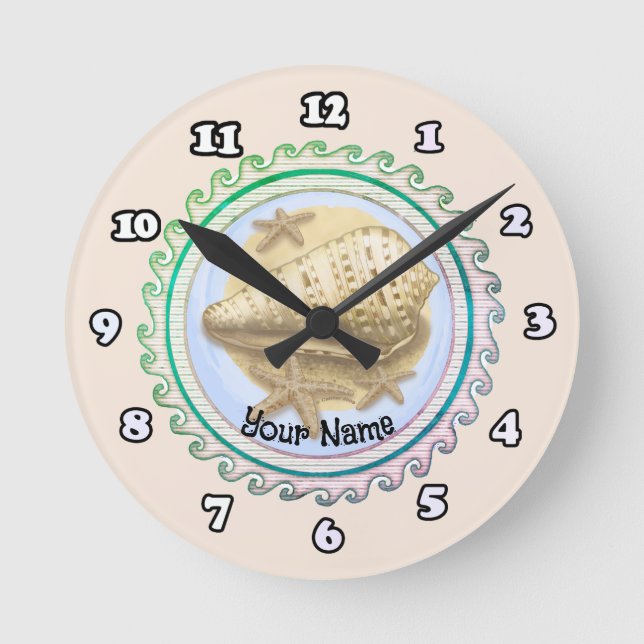 Pretty seashell clock (Front)