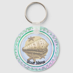 Pretty seashell  key ring