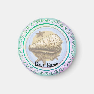Pretty seashell magnet