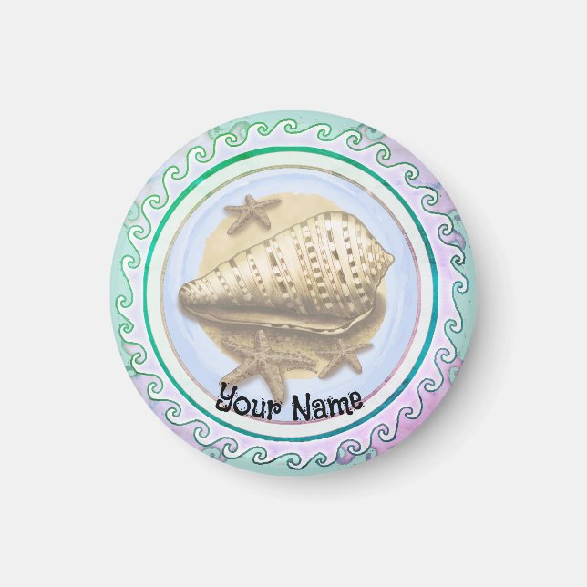 Pretty seashell  magnet (Front)