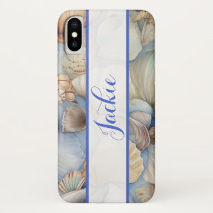 Pretty Seashells background iPhone X Case