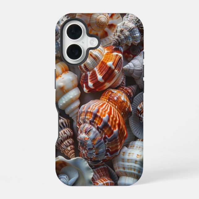 Pretty Seashells  iPhone 16 Case (Back)