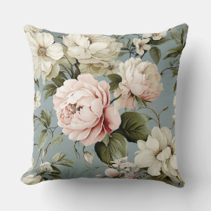 Pretty Shabby Chic Flower Floral Cushion