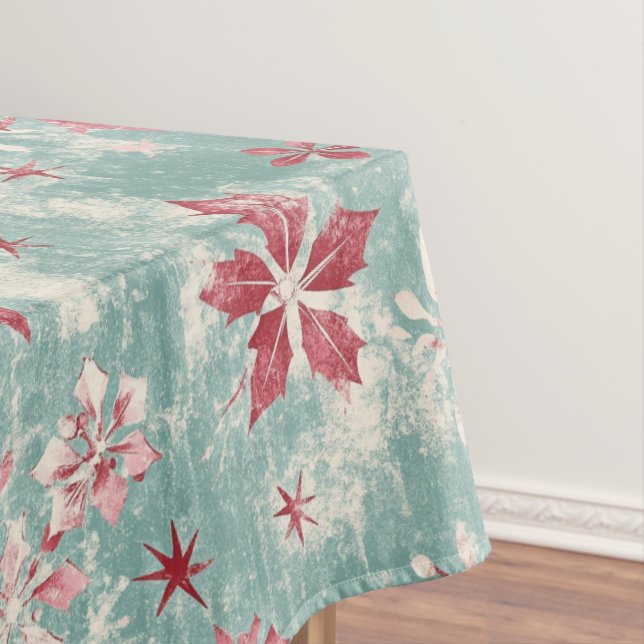 Pretty Shabby Chic Vintage Christmas  Tablecloth (In Situ)