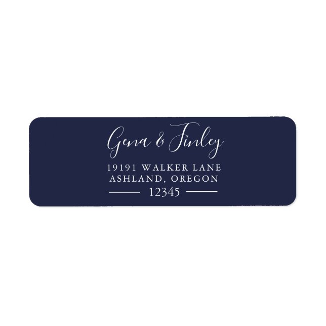 Pretty Simple modern and elegant return address Label (Front)