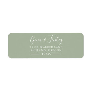 Pretty Simple modern and elegant return address Label