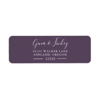 Pretty Simple modern and elegant return address Return Address Label