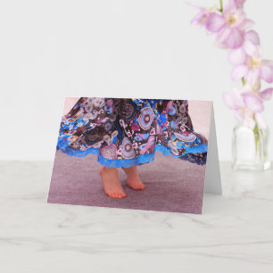Pretty Skirt And Dancing Feet Get Well Card