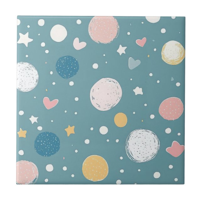 Pretty Sky Ceramic Tile (Front)