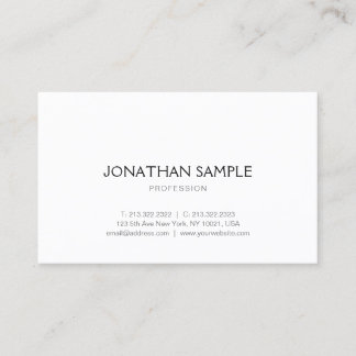 Pretty Sleek Graphic Design Modern Plain Trendy Business Card