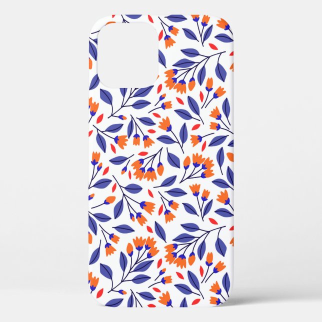 Pretty small orange flowers seamless pattern Case-Mate iPhone case (Back)